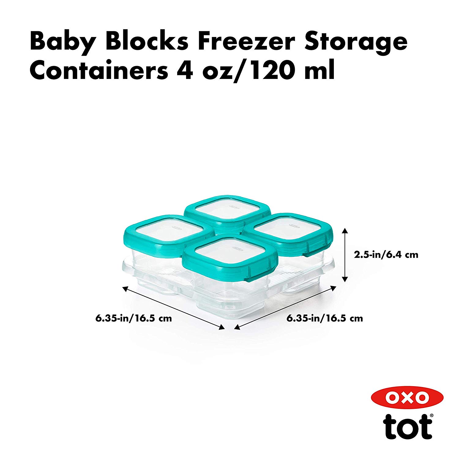 OXO Tot Baby Blocks Freezer Storage Containers 4 oz – The Baby Lab Company